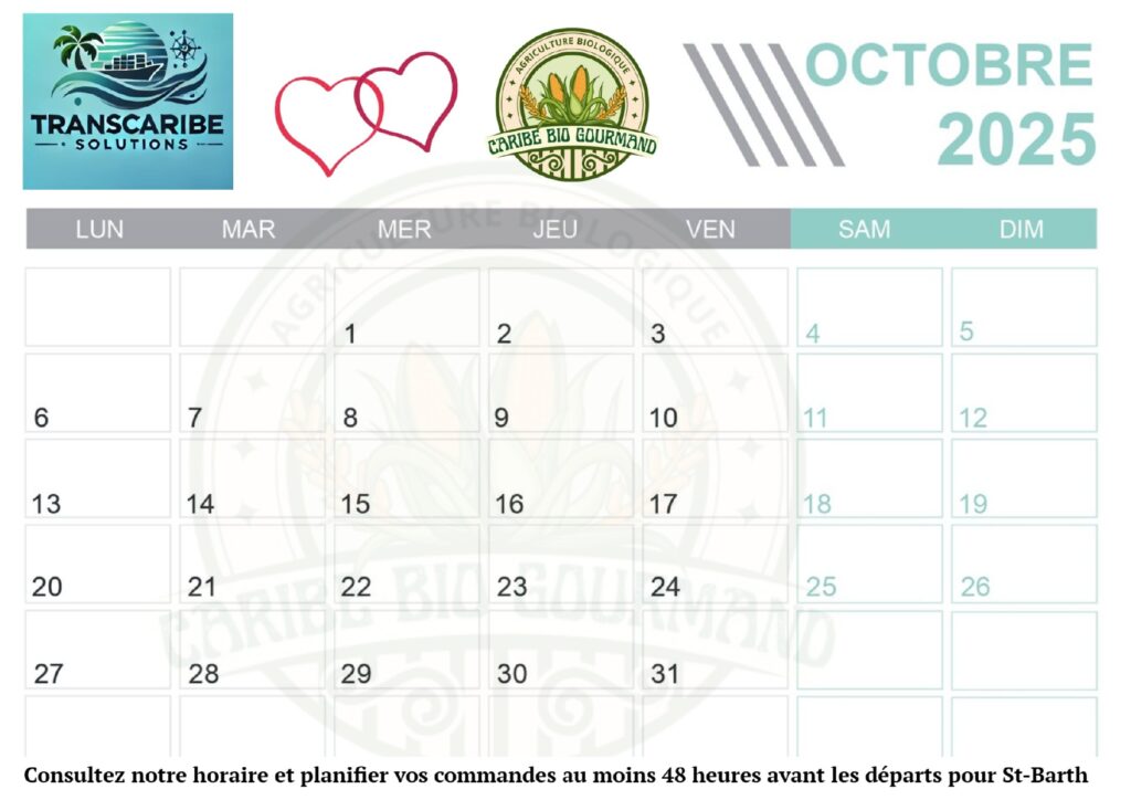 calendrier de départ 10