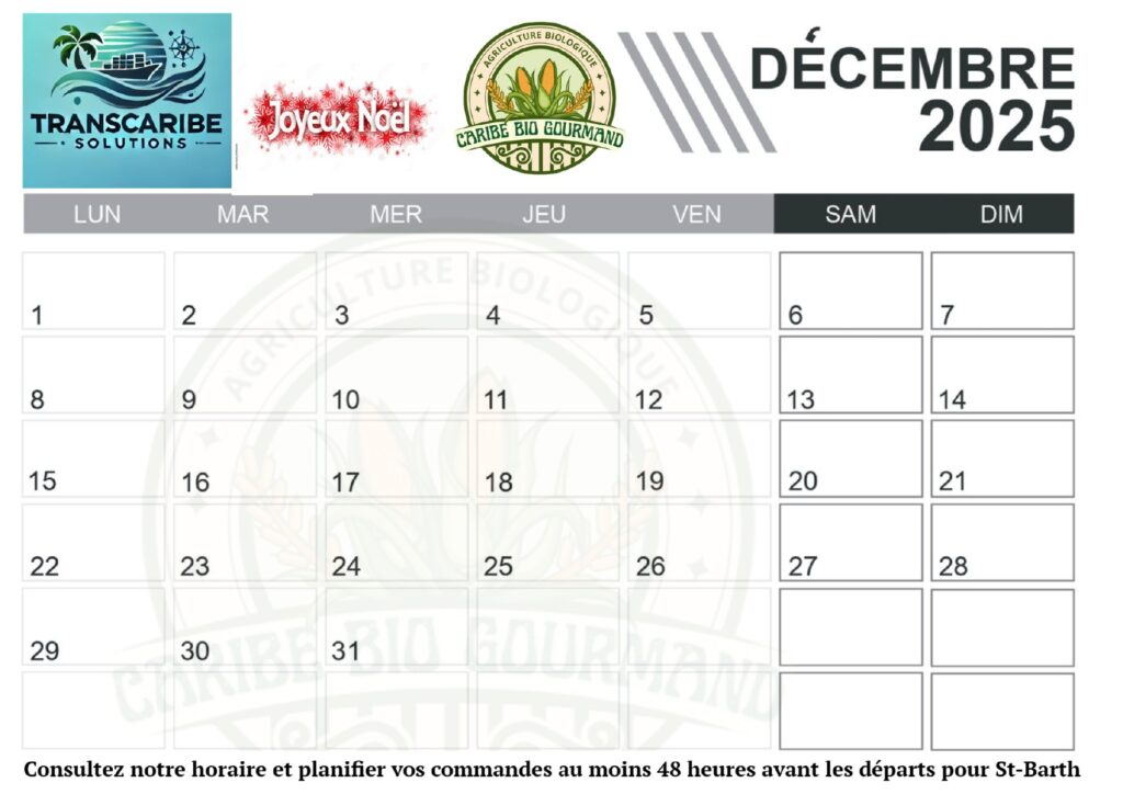 calendrier de départ 12