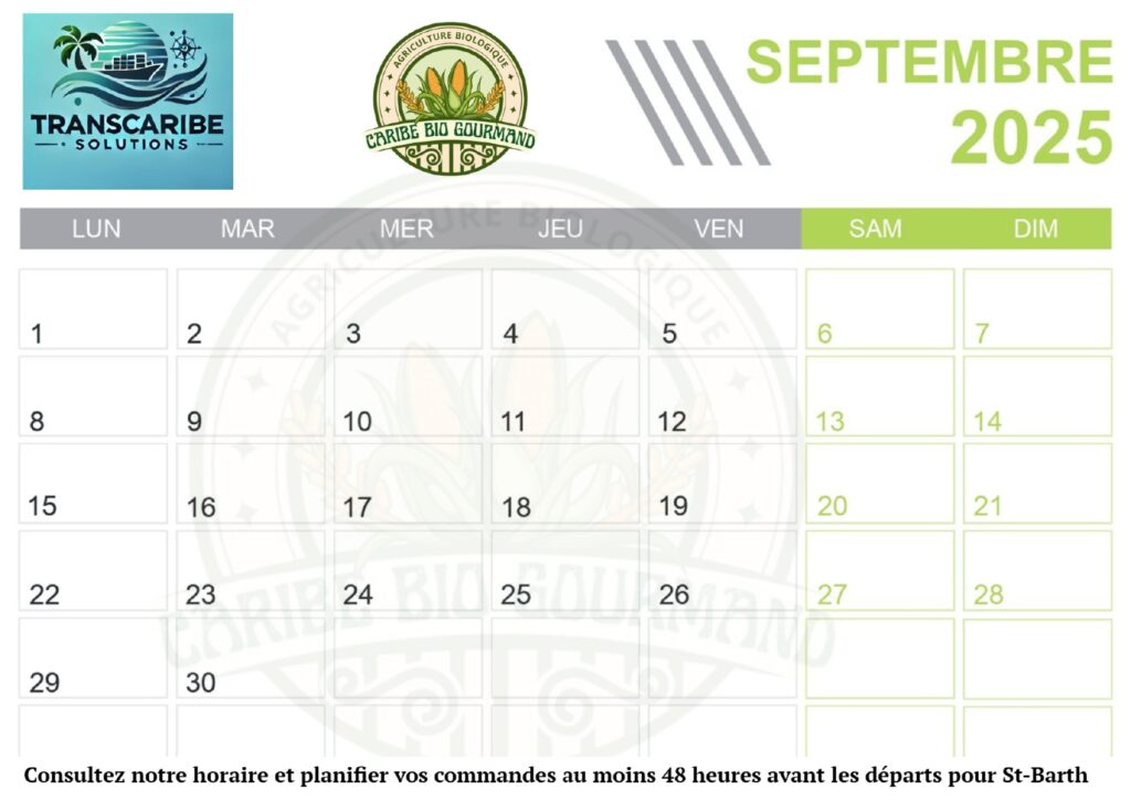 calendrier de départ 9